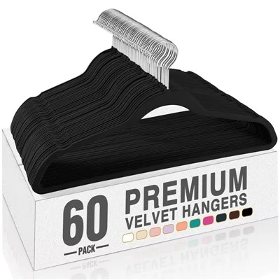 Black Velvet Non Slip Hangers